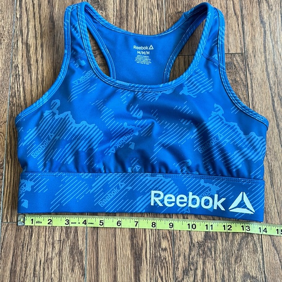 Women’s Reebok sports bra size M medium yoga stretch comfy running athletic pad - Picture 9 of 10